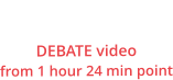 Greg Lopez Governor DEBATE video from 1 hour 24 min point
